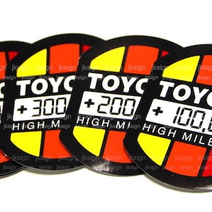 Vintage High Mileage Decal Die-Cut Fits on Toyota Tacoma FJ Cruiser 4 Runner Tundra