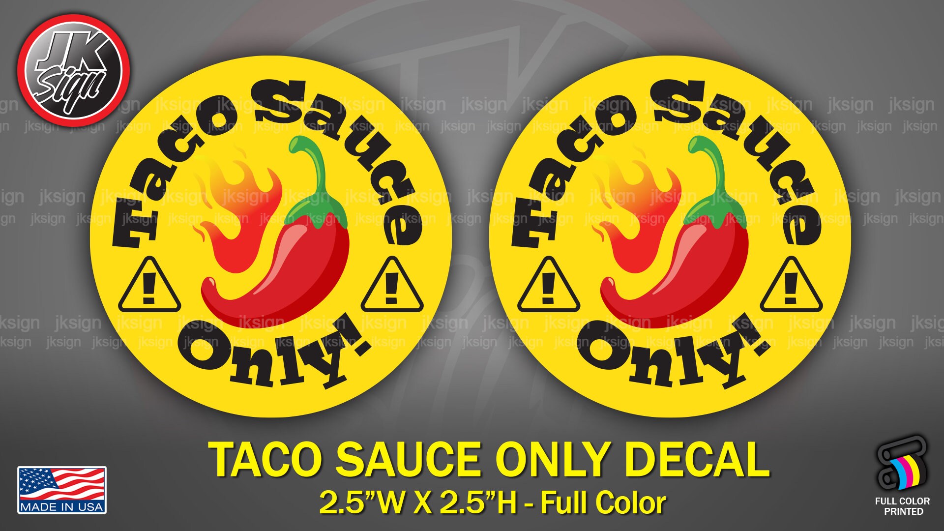 Taco Sauce Only Decal Diecut for Fuel Door Gas Fits on Toyota Etsy