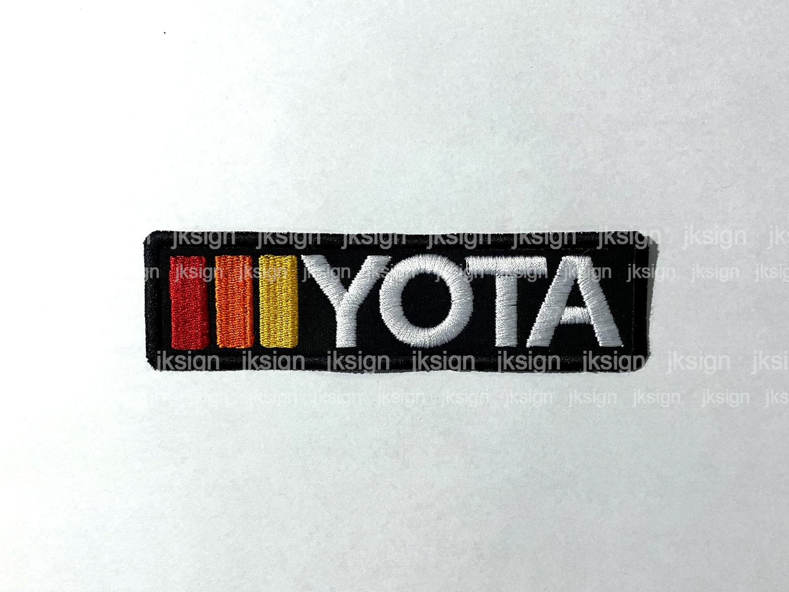 Yota様 Yota Tri-color Embroidered Patch - Etsy