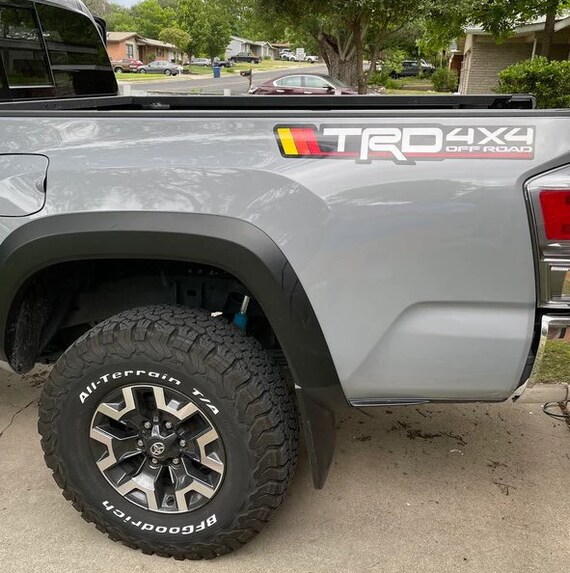 Tri-color TRD 4X4 Off-road Bedside Decal (include 2 Decals) - Etsy