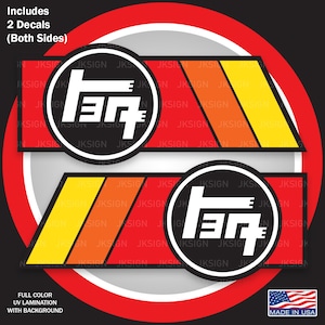 TEQ Tri Color Bedside Decals (Includes 2 Decals)