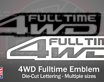 4WD Fulltime Emblem Vinyl (2 Decals) For any Toyota's