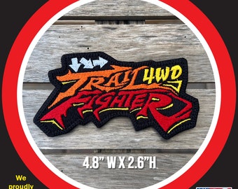 Trail Fighter 4WD (hadouken Combo) Embroidered Patch For Street Fighter Fans