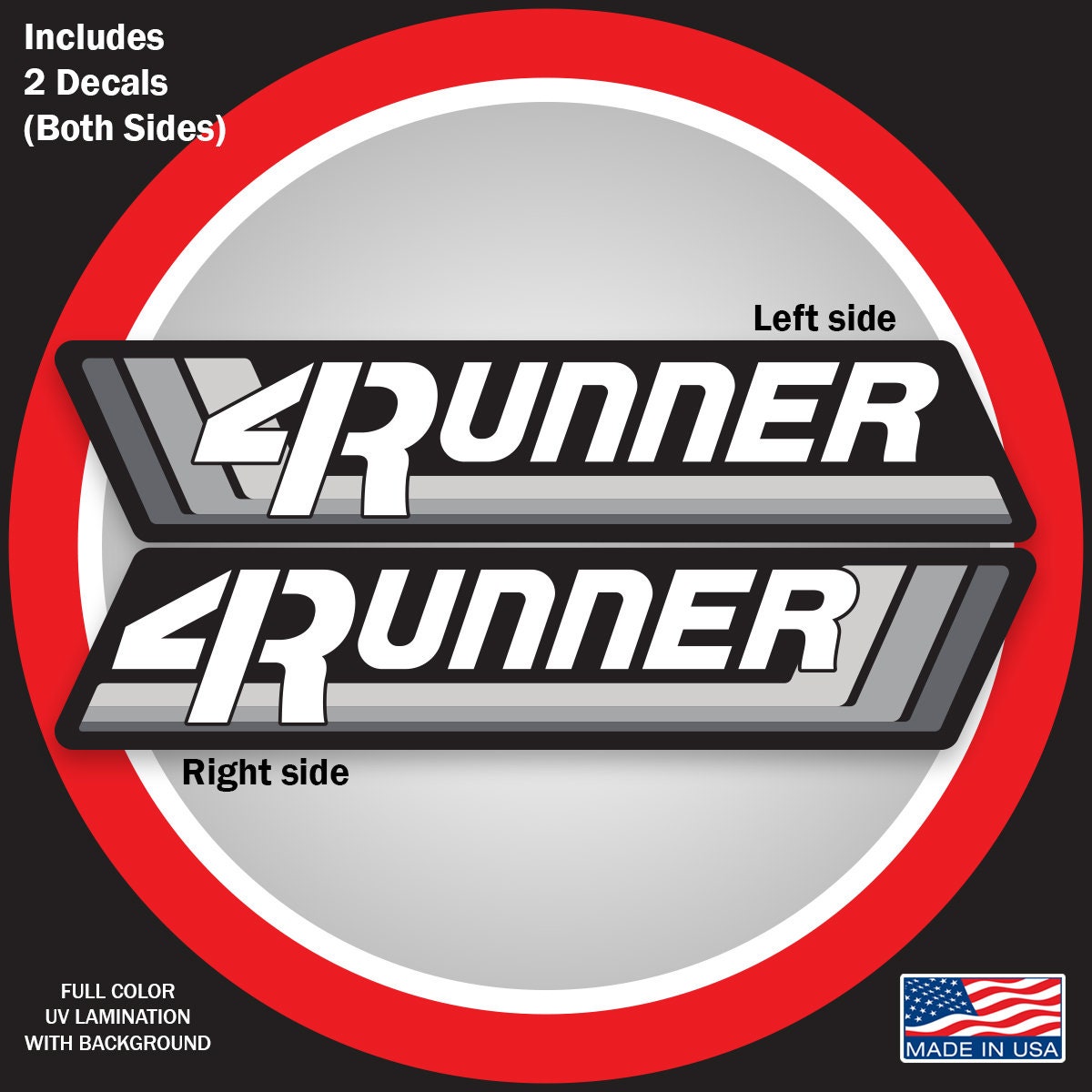 Retro Bedside Decal Fits on 4runner 95 (includes 2 Decals) - Etsy