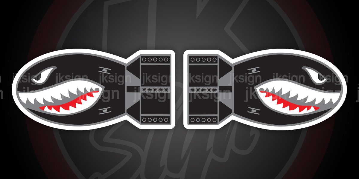 Custom Ww2 Bomb Decal Electronics & Accessories Car Parts & Accessories Angry Face WW2 Bomb ...