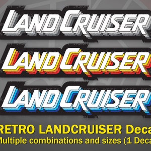 Retro Decal FITS on Toyota Landcruiser Vintage Color