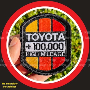 High Mileage Embroidered Patch for TOYOTA and LEXUS