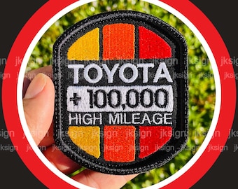 High Mileage Embroidered Patch for TOYOTA and LEXUS
