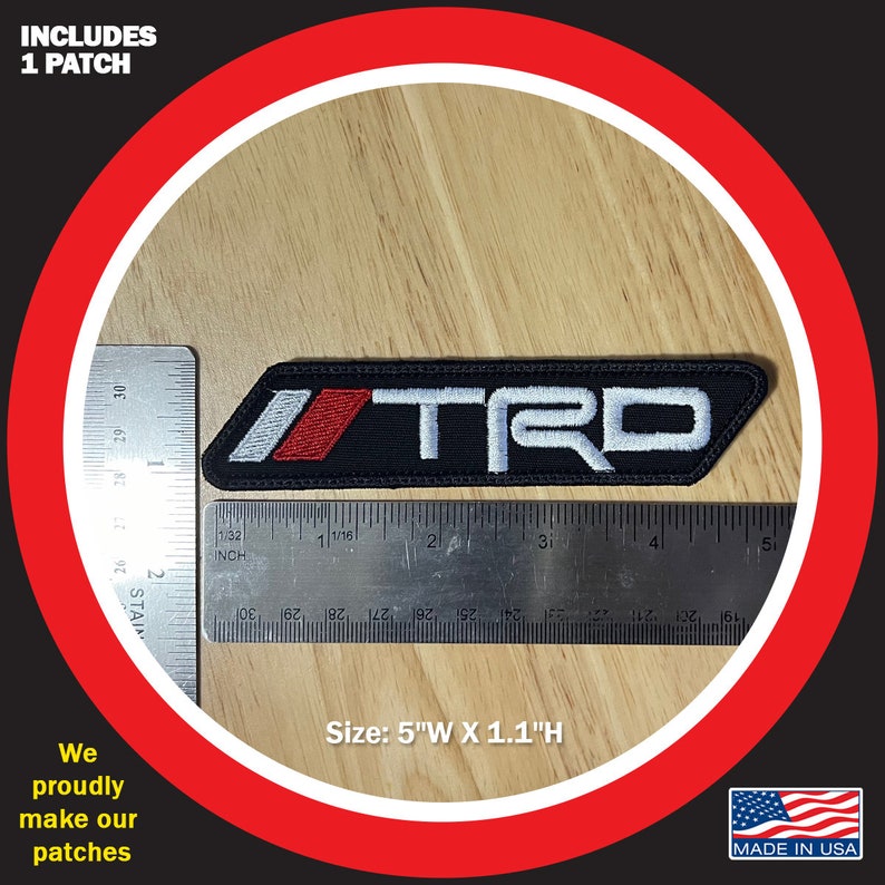 TRD Sport Embroidered Patch - Etsy