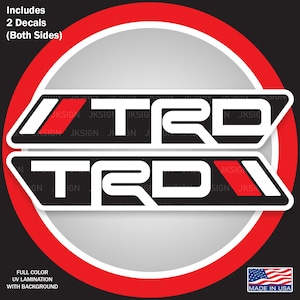 TRD Racing Bedsides Decal (Include 2 decals)