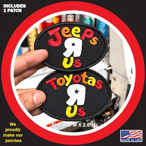 Toyota and Jeep R US Embroidered Patch