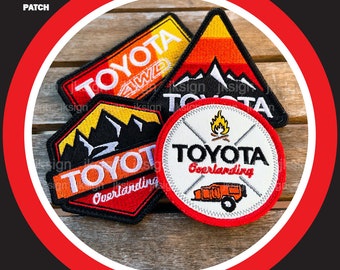 Toyota Bundle Embroidered Patches for Toyota Lovers