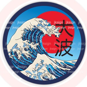 The Great Wave off Kanagawa Decals Replica of Katsushika Hokusai