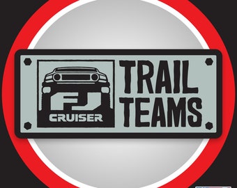 Trail Teams Badge Decal for Toyota FJ Cruiser