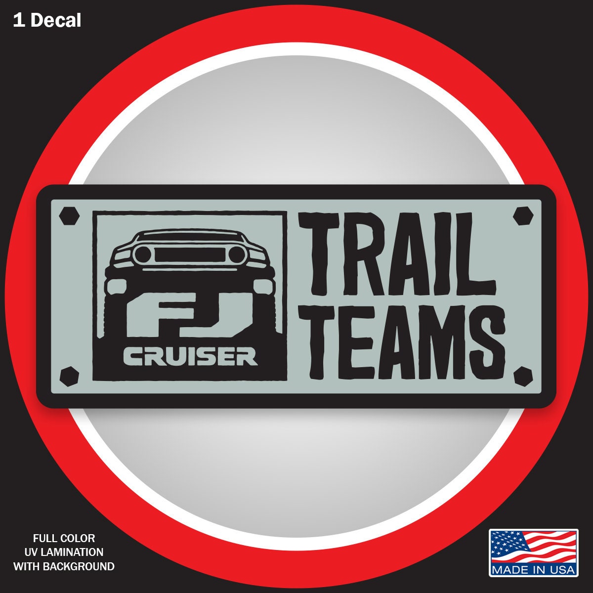 Trail Teams Badge Decal for Toyota FJ Cruiser - Etsy