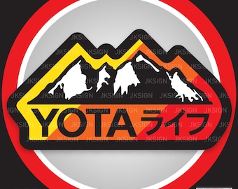 YOTA Life Japanese Decals Vintage Color For All Toyota