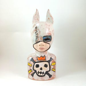kid 813/ Ceramic Sculpture, Unique Ceramic Figurine