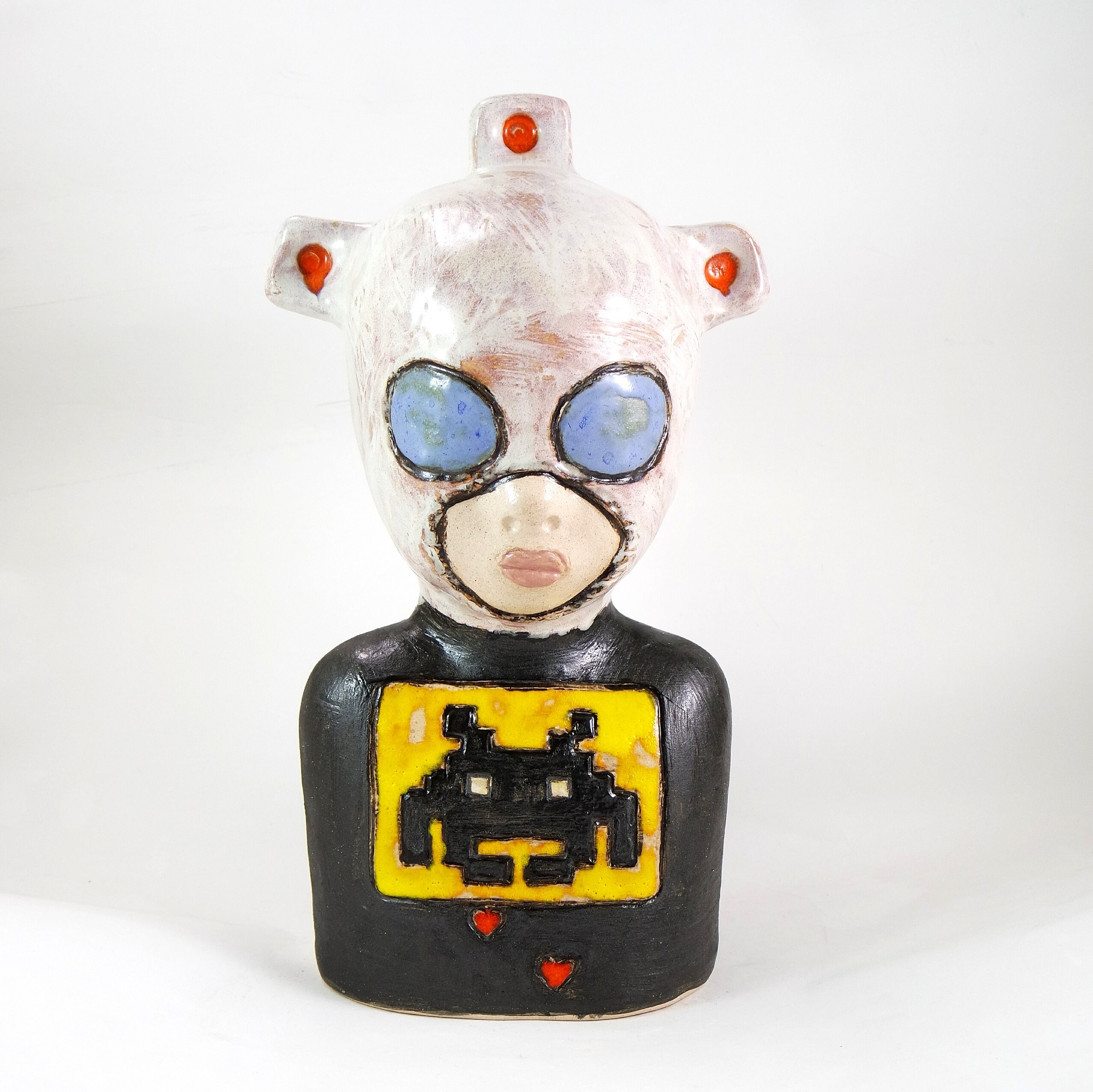 kid 681/ Ceramic Sculpture, Unique Ceramic Figurine
