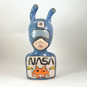 kid 808/ Ceramic Sculpture, Unique Ceramic Figurine