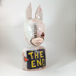 kid 795/ Ceramic Sculpture, Unique Ceramic Figurine