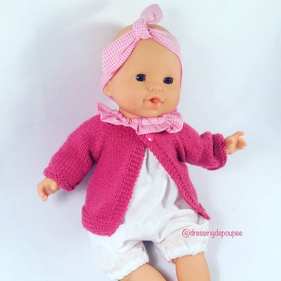 Doll Clothing, Poupon Corolle 36 Cm Doll Clothes Flying Collar Barboteuse  Vest and Slippers 