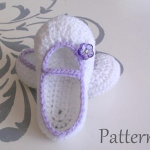 Crochet PATTERN Baby Girl's Booties Sizes 0 12 Months Baby Booties Baby Girl Pattern Baby Girl Bootie Pattern Crochet Pattern image 5