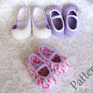 Crochet PATTERN Baby Girl's Booties Sizes 0 12 Months Baby Booties Baby Girl Pattern Baby Girl Bootie Pattern Crochet Pattern image 6