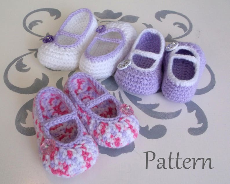 Crochet PATTERN Baby Girl's Booties Sizes 0 12 Months Baby Booties Baby Girl Pattern Baby Girl Bootie Pattern Crochet Pattern image 7