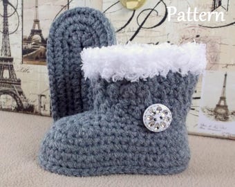 Baby Bootie Pattern Crochet Pattern Baby Boot Crochet Pattern