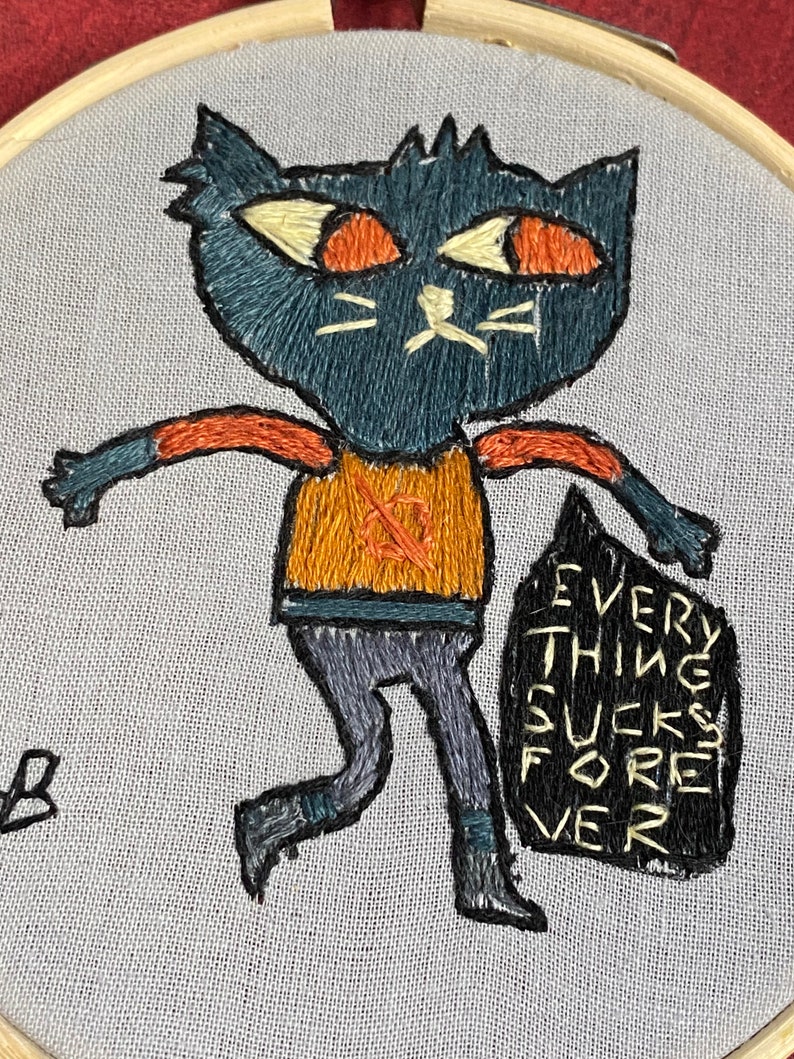 4\u201d Diameter Wall Art Night in the Woods Mae