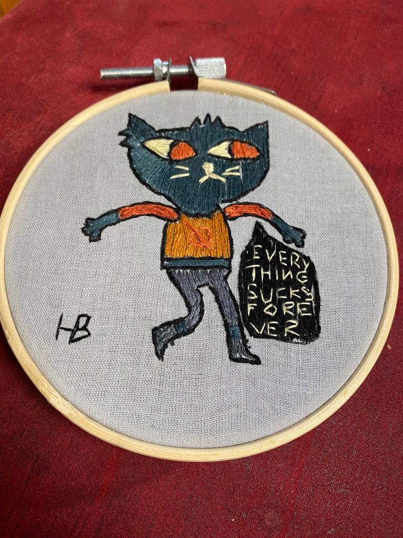 4\u201d Diameter Wall Art Night in the Woods Mae