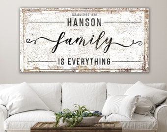 RUSTIC Farmhouse Decor Personalized Last Name Family - Etsy