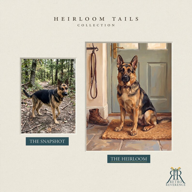 Dog Memorial Canvas Art, Pet Memory Portrait from Photo, Entryway Wall Art Print, Personalized Dog Waiting at the Door, Pet Memorial Artwork bild 12