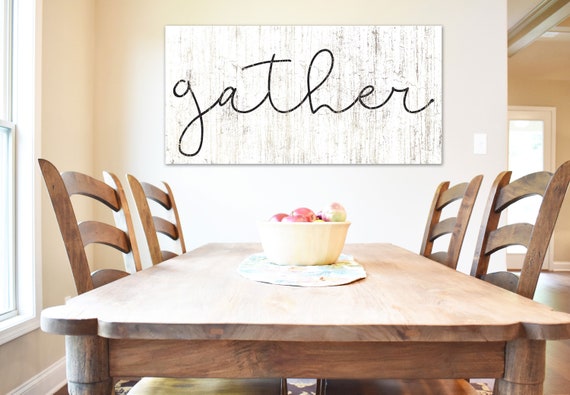 Gather Sign Dining Room Wall Art Gather Wall Art Farmhouse Gather Sign Dining Room Wall Art Gather Wall Art Farmhouse