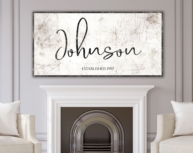 Personalized Wall Art Family Name Sign Personalized Name Etsy