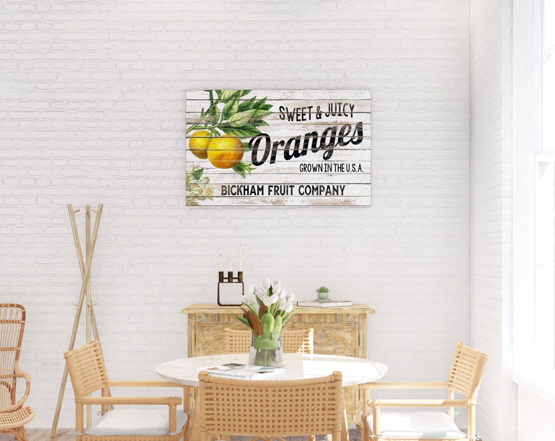 Rustic Chic Kitchen Wall Decor Personalized Vintage Shabby Etsy