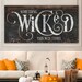 Industrial Gothic Halloween Decor, Something Wicked This Way Comes Creepy Rustic Fall Sign, Medieval Spooky Vintage Farmhouse Wall Decor