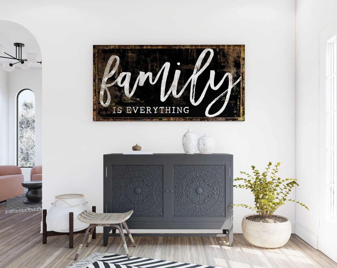 Modern Farmhouse Wall Decor, Family is Everything Entryway Sign ...