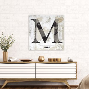 Home Decor Wall Art Modern Farmhouse Decor, Personalized Gifts Last Name Sign, Shabby Chic Wall Decor, Large Living Room Industrial Decor image 2