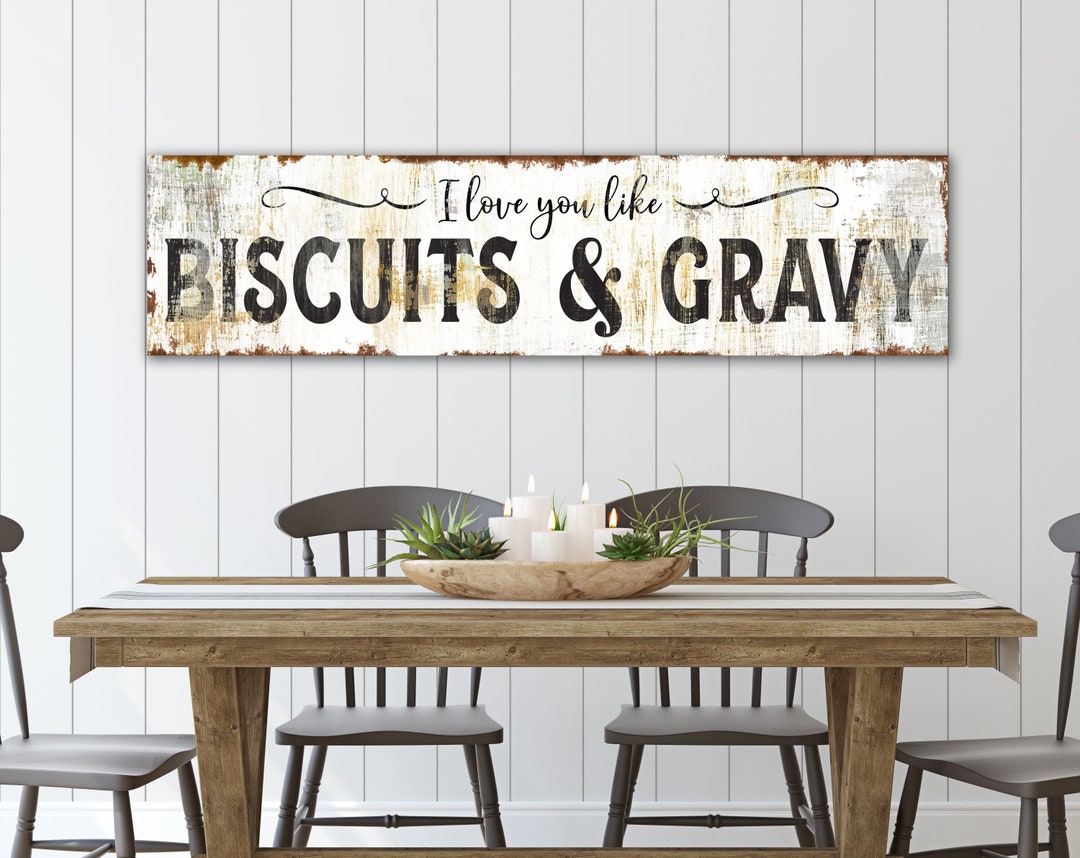 Farmhouse Kitchen Wall Decor Rustic Chic I Love You Like - Etsy