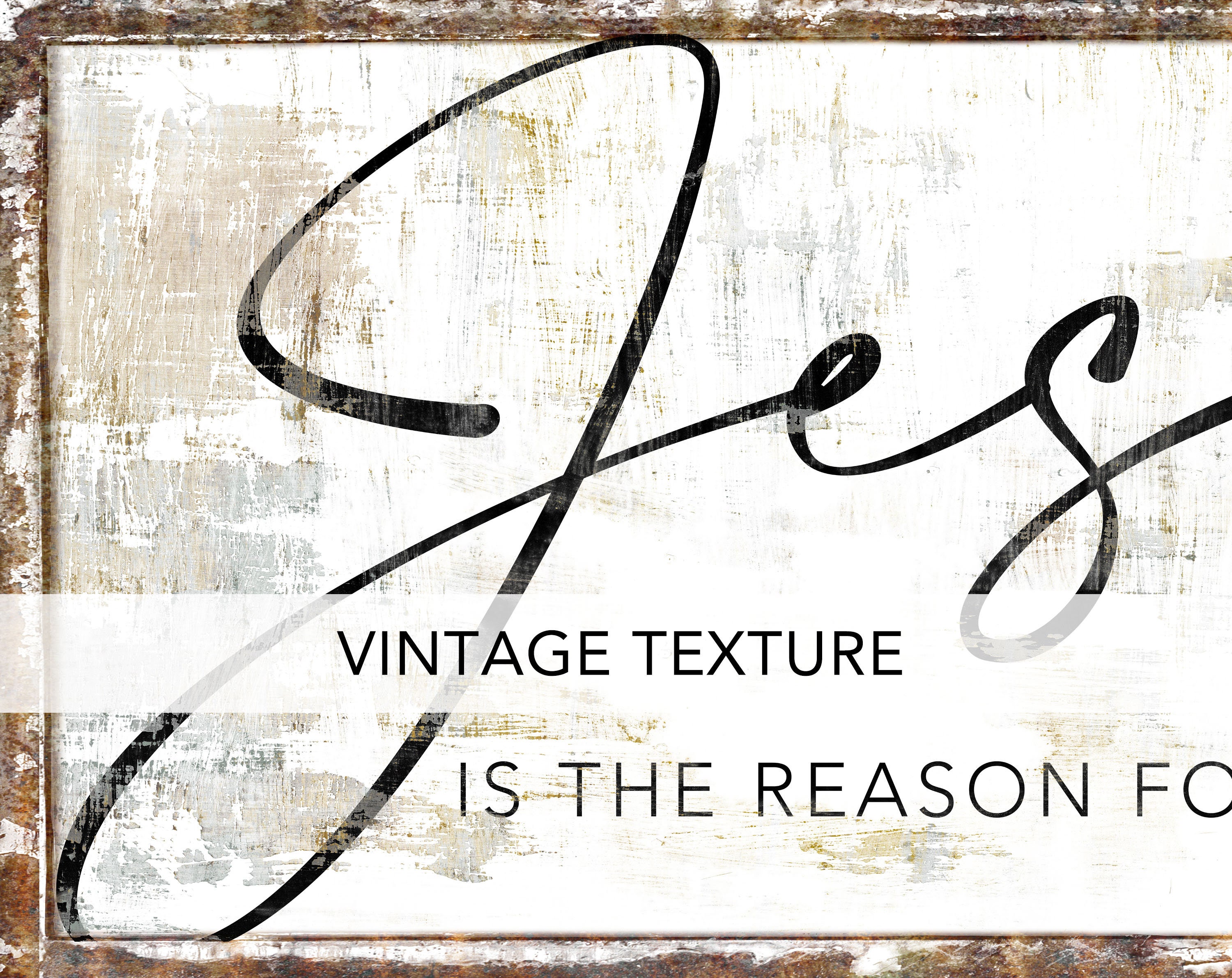 Jesus is the Reason for the Season Christmas Sign Vintage | Etsy