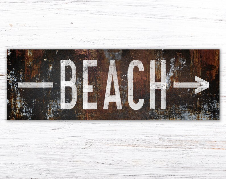 Rustic Chic Beach House Sign Coastal Farmhouse Wall Decor | Etsy