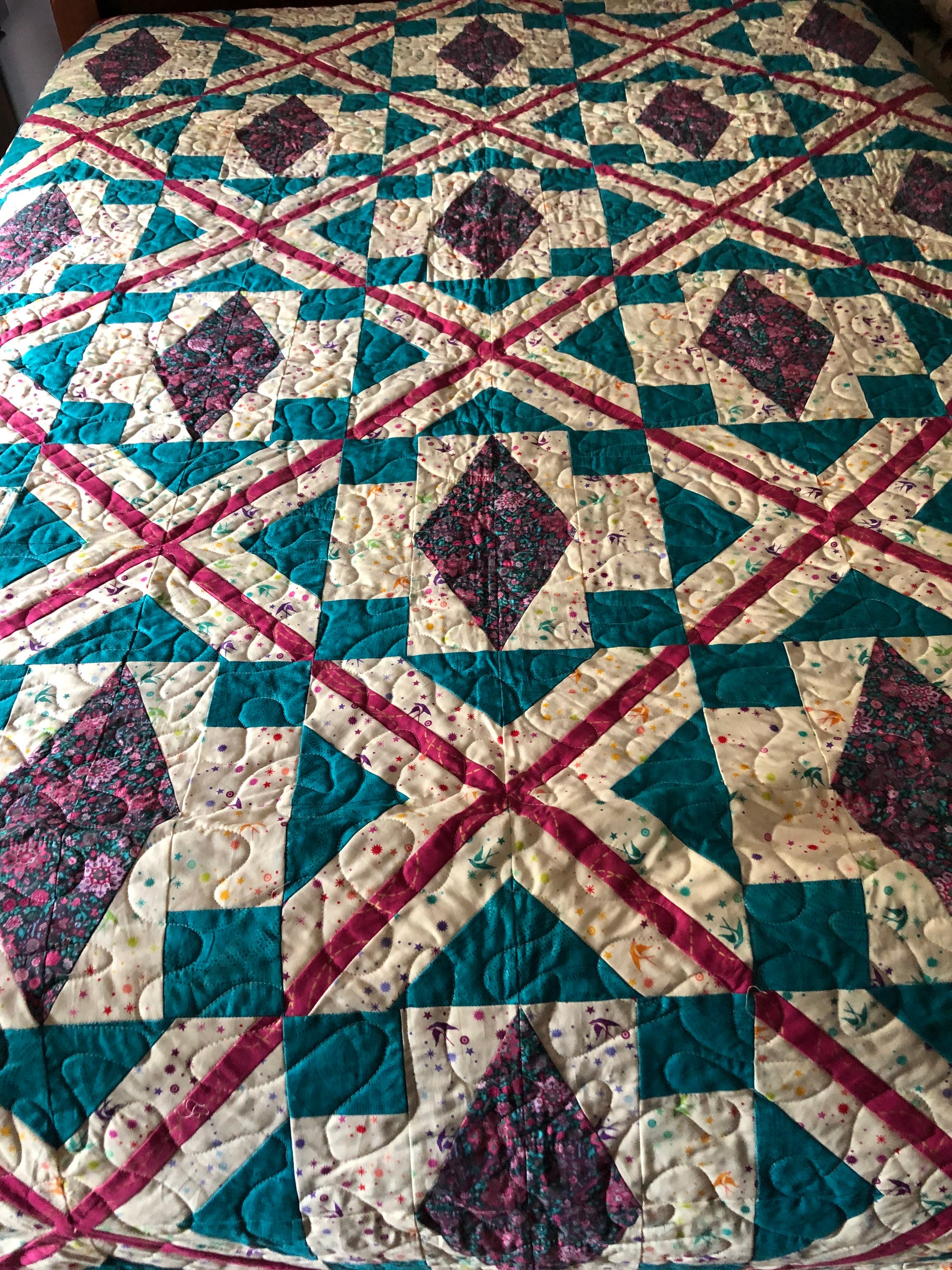 Original design quilt/handmade queen quilt Etsy