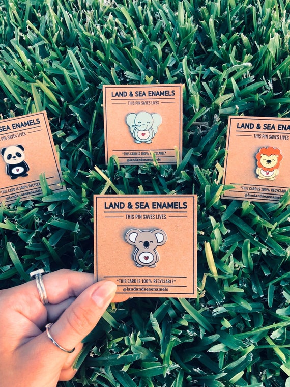 Koala Pin | Hard Enamel Pin | Collectible Pin | Save the Earth | Land and Sea Enamels