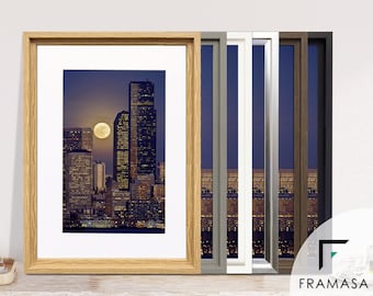 Oslo Style Picture Frames / White Photo Frame / Best Photo Frame For Birthday Gifts / Handmade Wall Art Poster Frame With White Mount