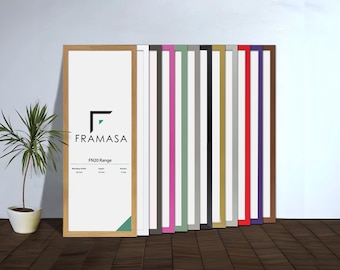 Thin Black Picture Frame, Modern Wall Decor, Minimalist Poster Frame (20mm Moulding)