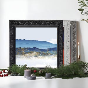 Handmade Mini Dahlia Picture Frame, Ornate Photo & Art Display