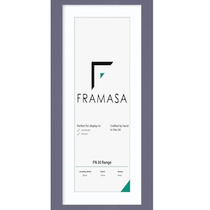 Handmade Panoramic Photo Frame with White Mount | Multiple Frame Colours | Wide Sizes bild 9