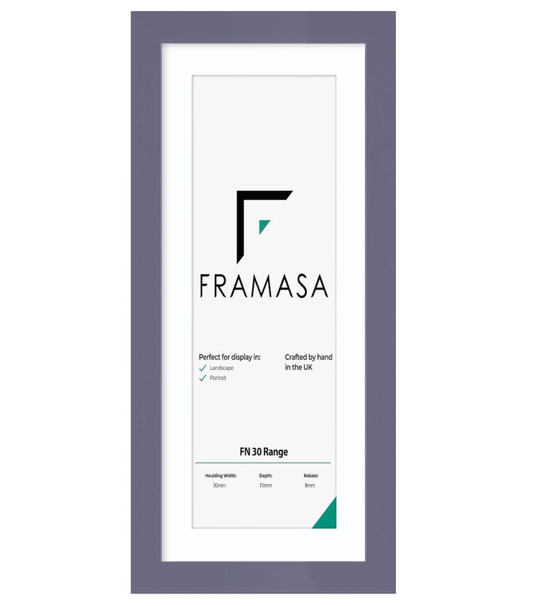 Handmade Panoramic Photo Frame with White Mount | Multiple Frame Colours | Wide Sizes bild 9