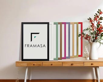 Handmade Black Photo Frame 36x24 | Flat Profile, Perspex Front